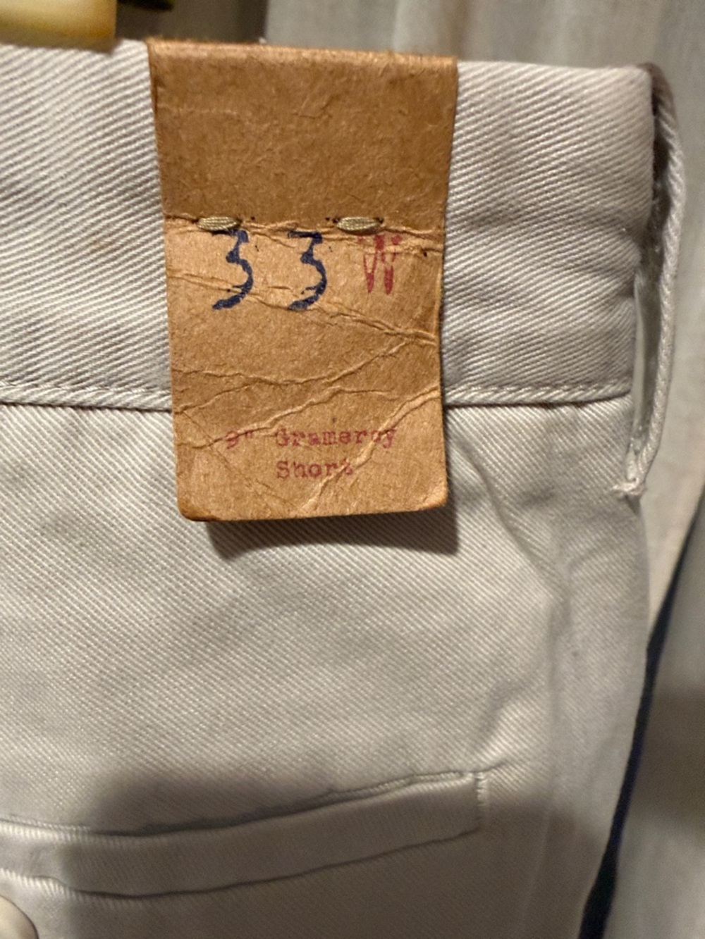J. Crew Men's Flat-Front Khaki Shorts - Light Beige - Picture 4 of 5